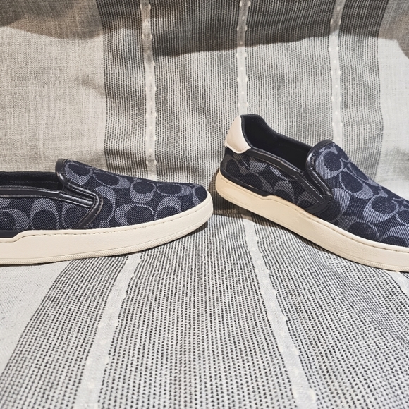 Navy coach loafers/slip ons - Picture 3 of 3